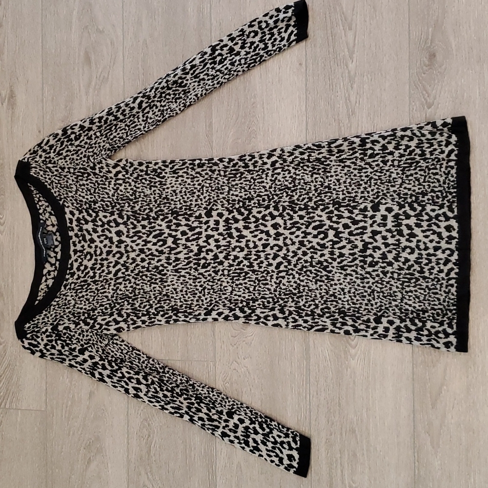 EUC French Connection Leopard Print Dress